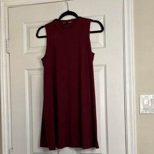 Tiana B. Wine Sleeveless Mini Dress